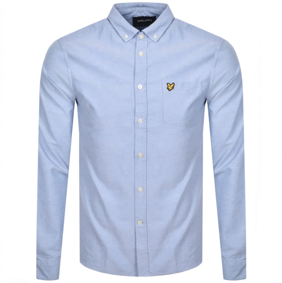 Alternative Image for ProductLyle And Scott Long Sleeve Oxford Shirt Blue1